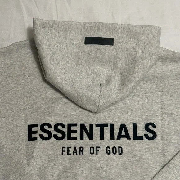 Fear of God Essentials Hoodies Pullover Light Oatmeal - Picture 14 of 16
